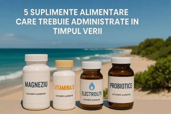 5 suplimente alimentare esențiale pentru sănătatea ta pe timp de vară
