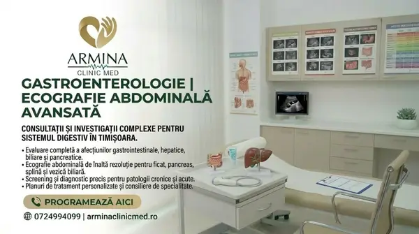 Consult gastroenterologic si ecografie abdominala in Timisoara