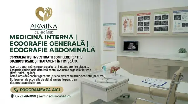 Consult Medicina Interna cu ecografie abdominala in Timisoara