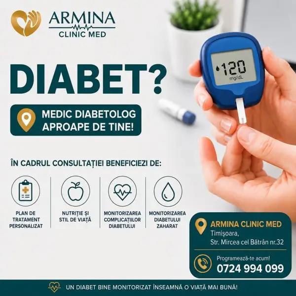 Consult pentru diabet gratuit prin CNAS cu bilet de trimitere