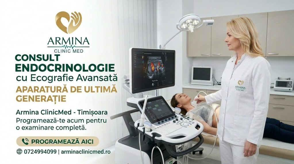 Consult Endocrinologie cu bilet de trimitere in Timișoara la Armina ClinicMed