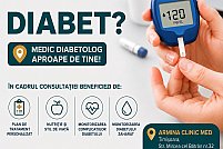 Consult diabet gratuit CNAS cu bilet de trimitere cu analiza de hemoglobină glicată gratuită in cadrul consultului initial la Armina ClinicMed în Timișoara
